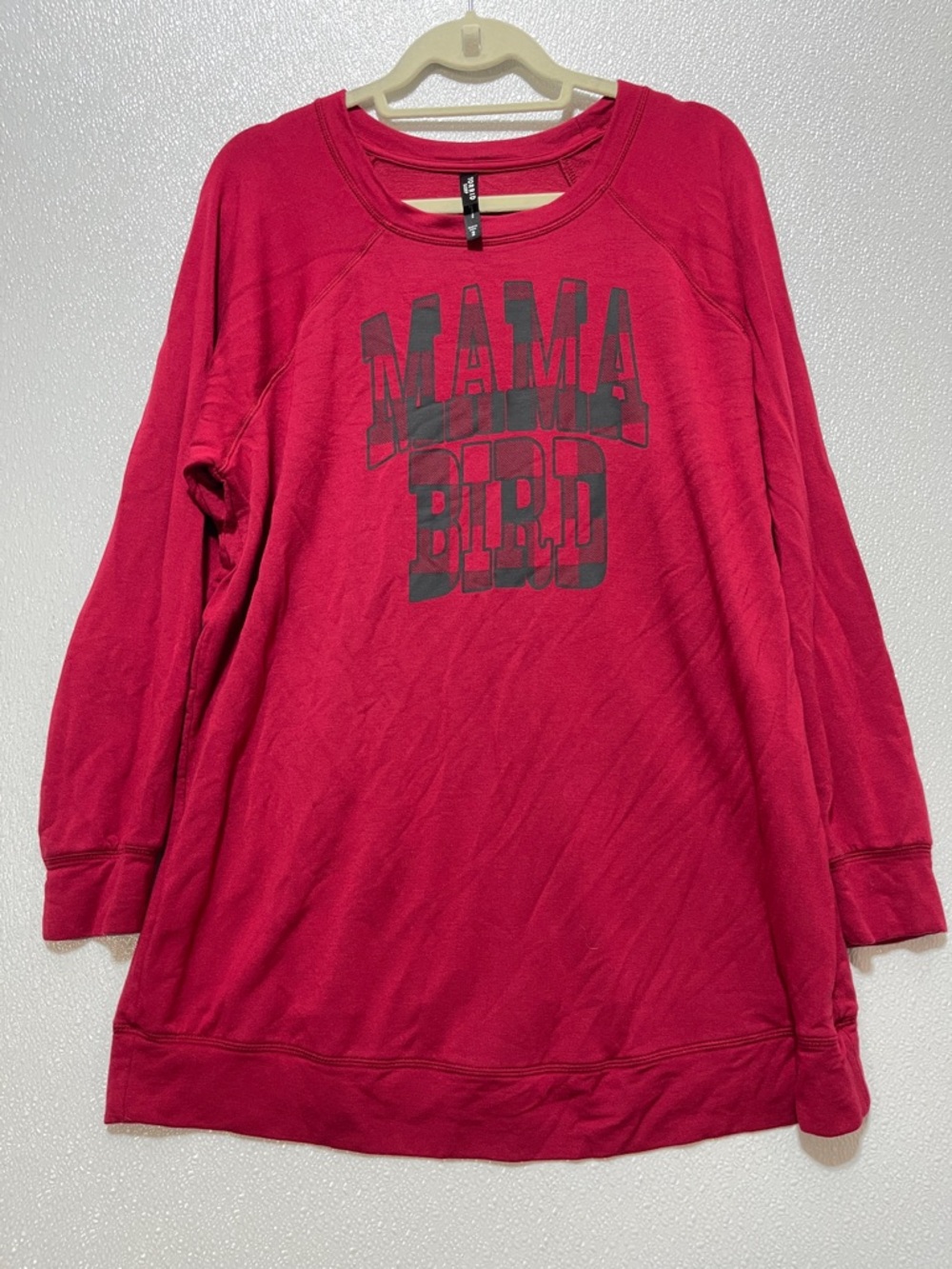 3/$30 torrid Red 'MAMA BIRD' Long Sleeve Sleep Tunic